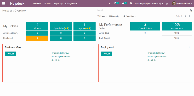 Odoo •  טקסט ותמונה